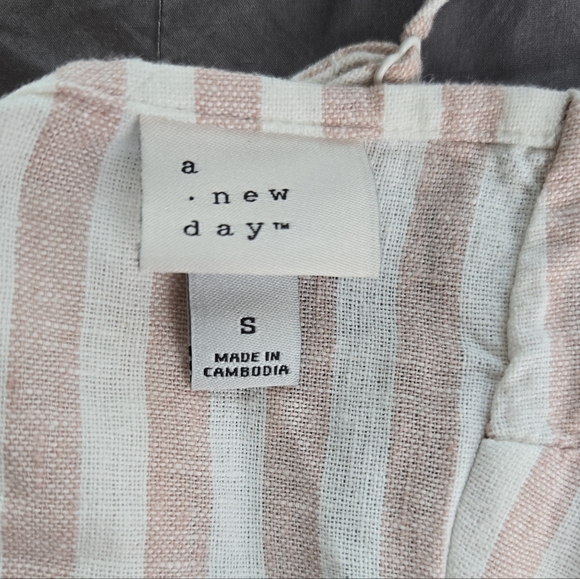 A New Day Pink and White Striped Top - Picture 3 of 5